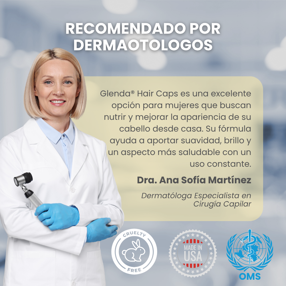 Glenda® Hair Caps | El secreto japonés que devuelve la vida a tu cabello en 7 días