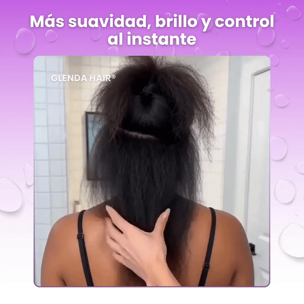 GLENDA HAIR® | Peina, alisa, hidrata y elimina el frizz al instante mientras disfrutas de un relajante masaje capilar