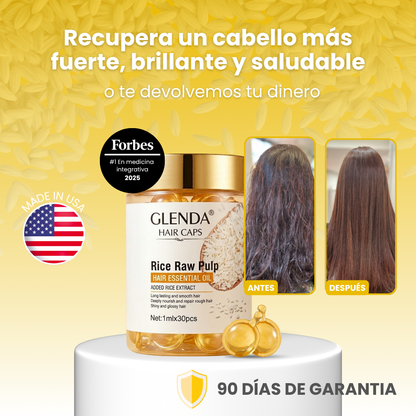 Glenda® Hair Caps | El secreto japonés que devuelve la vida a tu cabello en 7 días