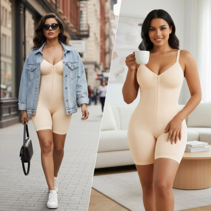 GLENDA® | Faja moldeadora Tipo Short Con Cremallera, Luce tu Figuara y Baja de Peso 2 en 1