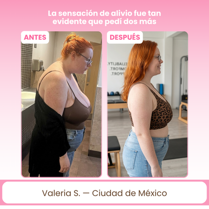 GLENDABRA® | Brasier de Gel Sin Aros — Elimina el Dolor de Espalda, Reactiva tu Circulación y Corrige tu Postura Mientras lo Usas