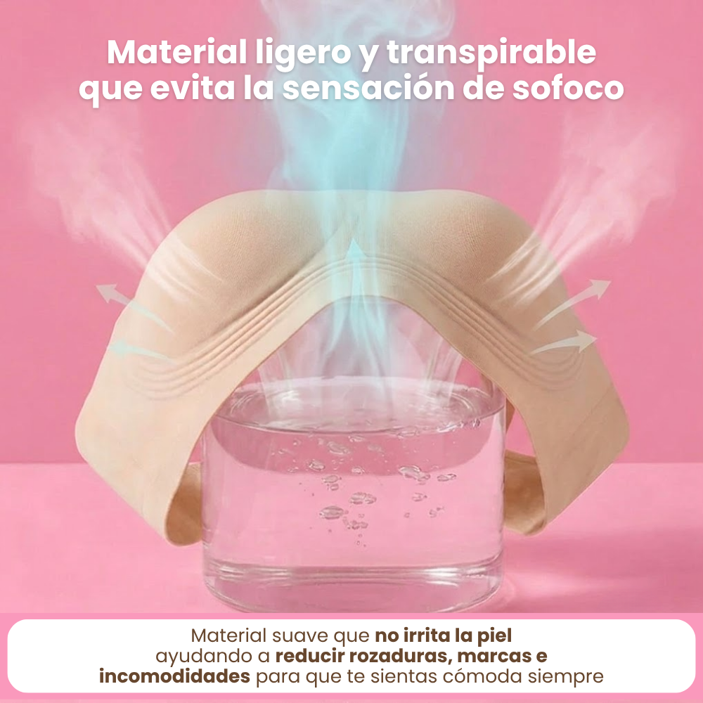 GLENDABRA® | Brasier de Gel Sin Aros — Elimina el Dolor de Espalda, Reactiva tu Circulación y Corrige tu Postura Mientras lo Usas