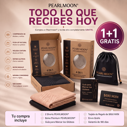 Tienda Oficial | PEARLMOON® 2026 Shorts Adelgazantes 4-en-1 con Moringa · Berberina × Termogénicos Zeolita 🇲🇽 (Solo 8 horas al día, cambios visibles en 7 días)